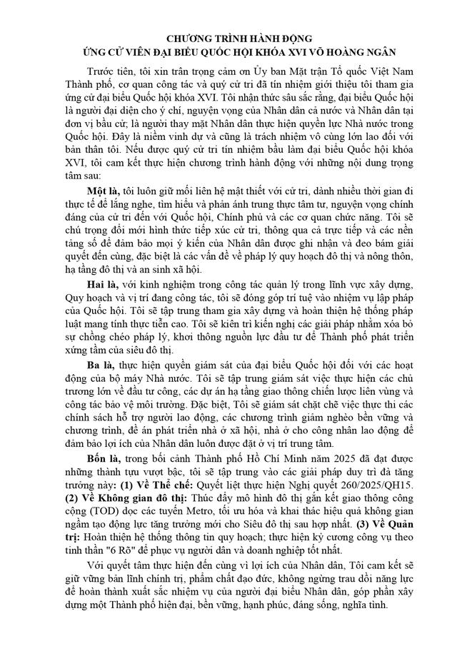 Ông Võ Hoàng Ngân trúng cử Đại biểu Quốc hội Khóa XVI - Ảnh 2.