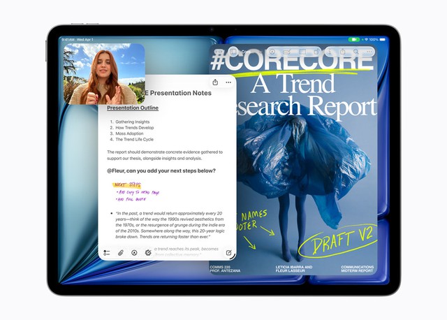 Apple ra mắt iPad Air mới với chip M4 - Ảnh 1.