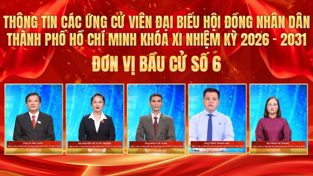 Thông tin các ứng cử viên Đại biểu Hội đồng nhân dân TP. Hồ Chí Minh Khóa XI - Đơn vị bầu cử số 6 - Ảnh 1.