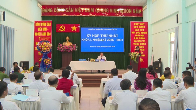 Kỳ họp thứ nhất Hội đồng nhân dân phường Vườn Lài khóa I, nhiệm kỳ 2026 - 2031 - Ảnh 1.