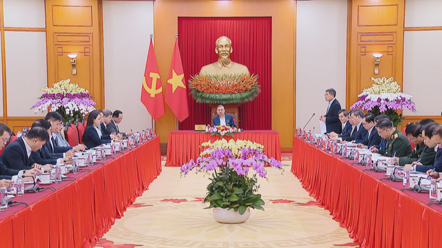 Tổng Bí thư Tô Lâm chủ trì triển khai tổng kết 100 năm Đảng lãnh đạo cách mạng Việt Nam- Ảnh 1.