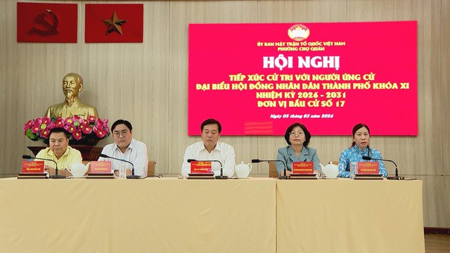 Ứng cử viên HĐND TP. Hồ Chí Minh đơn vị số 17 tiếp xúc cử tri, cam kết hành động vì đời sống người dân - Ảnh 1.