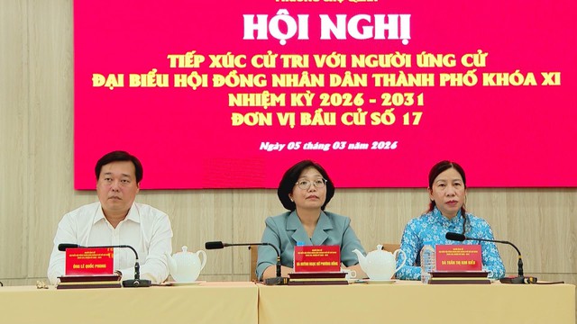 Ứng cử viên HĐND TP. Hồ Chí Minh đơn vị số 17 tiếp xúc cử tri, cam kết hành động vì đời sống người dân - Ảnh 2.