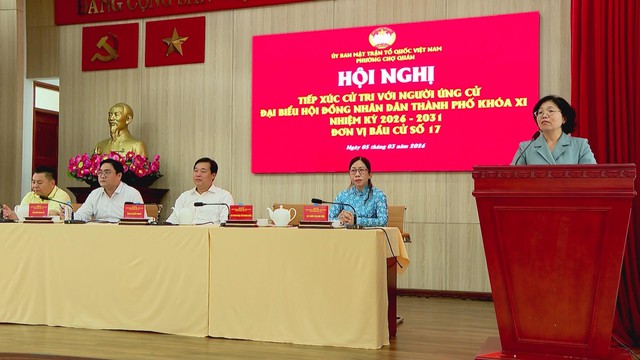 Ứng cử viên HĐND TP. Hồ Chí Minh đơn vị số 17 tiếp xúc cử tri, cam kết hành động vì đời sống người dân - Ảnh 4.