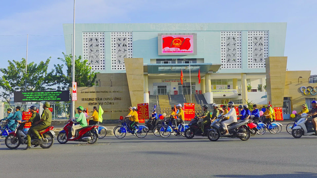 Phường An Hội Đông tuyên truyền bầu cử - Ảnh 1.