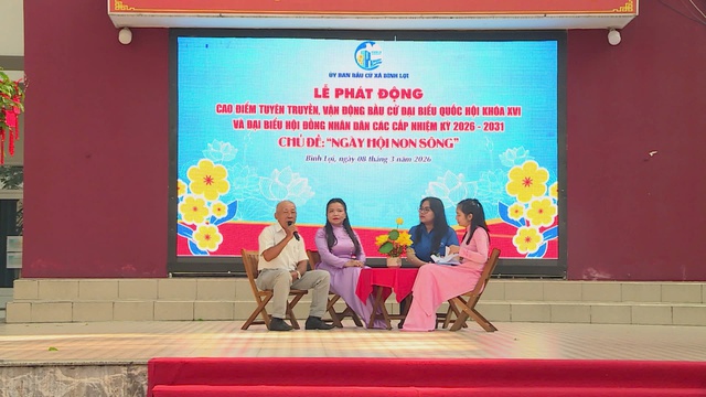 Phát động cao điểm tuyên truyền, vận động bầu cử - Ảnh 1.