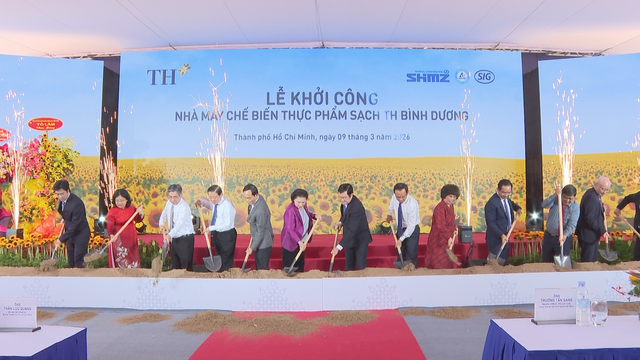 Thời sự HTV ngày 9/3/2026 | Tập đoàn TH khởi công nhà máy thực phẩm sạch 6.000 tỷ đồng tại TP. Hồ Chí Minh - Ảnh 1.