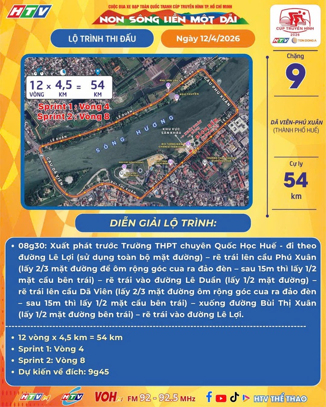 🔴LIVE: CHẶNG 9 - 54 KM | DÃ VIÊN - PHÚ XUÂN (TP. HUẾ) | CÚP TRUYỀN HÌNH 2026 - Ảnh 1.