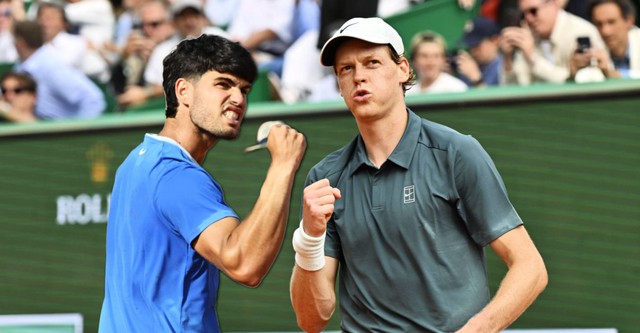 Monte Carlo: Alcaraz đấu Sinner ở chung kết - Ảnh 1.