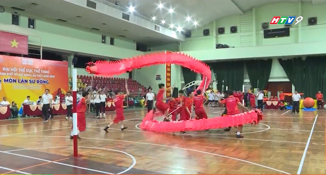 Lân sư rồng lần đầu tiên tranh tài chính thức tại Đại hội TDTT TP. Hồ Chí Minh - Ảnh 3.