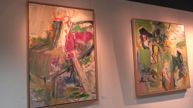 Triển lãm của họa sĩ Trần Hải Minh và Trần Lưu Mỹ: Mỗi bức tranh một tâm cảnh - Ảnh 2.