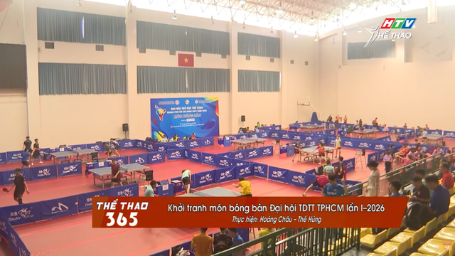 Khởi tranh môn bóng bàn Đại hội TDTT TP. Hồ Chí Minh lần I-2026 - Ảnh 1.