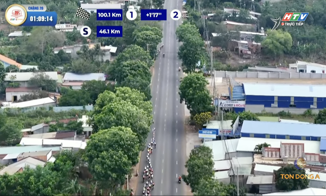 Chặng 20 Cúp Truyền hình 2026: Ngoại binh Pawel Szostka bứt phá sprint 1 - Ảnh 2.