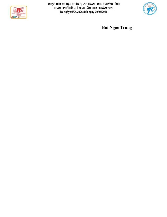 Kết quả chặng 22: Vòng đua quanh phường Cái Khế | Cúp Truyền hình 2026- Ảnh 2.