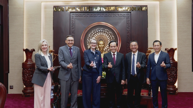 Thời sự HTV ngày 28/4/2026 | Bí thư Thành ủy TP. Hồ Chí Minh Trần Lưu Quang tiếp Tổng Lãnh sự Australia chào từ biệt- Ảnh 1.