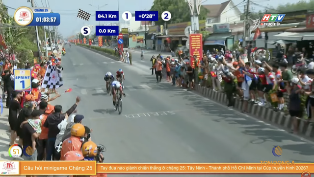 Kịch tính chặng cuối Cúp Truyền hình TP. Hồ Chí Minh 2026: Võ Thanh An bứt phá tại Sprint 1 - Ảnh 2.