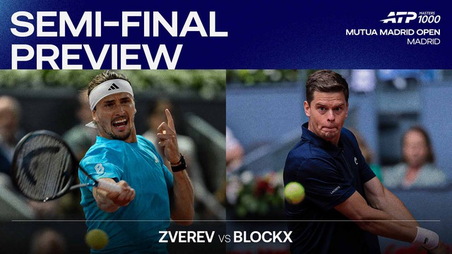 Madrid Open 2026: Zverev đối đầu Blockx ở bán kết - Ảnh 1.