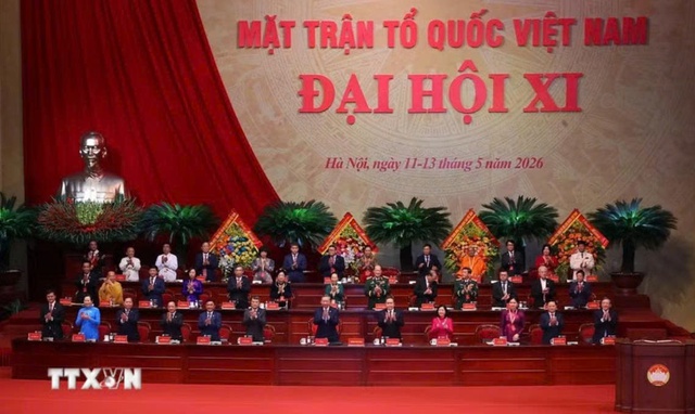 Khai mạc trọng thể Đại hội đại biểu toàn quốc Mặt trận Tổ quốc Việt Nam lần thứ XI - Ảnh 1.