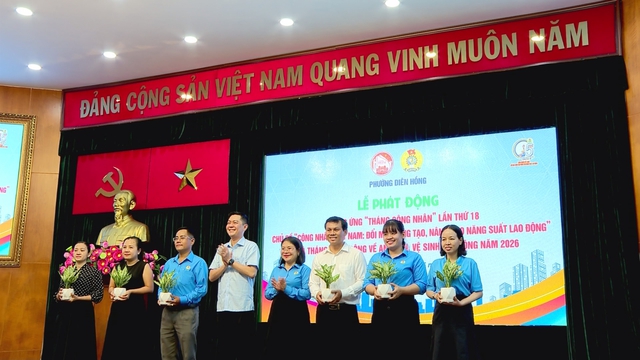 Phường Diên Hồng khai mạc Tháng Công nhân và phát động Tháng hành động về an toàn lao động - Ảnh 4.