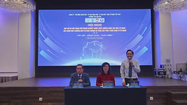 Phường Tân Sơn Hòa gặp gỡ hơn 180 doanh nghiệp tháo gỡ khó khăn phát triển - Ảnh 2.