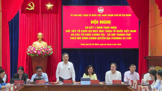 TP. Hồ Chí Minh sơ kết 1 năm sắp xếp bộ máy Mặt trận và các tổ chức chính trị - xã hội  - Ảnh 2.