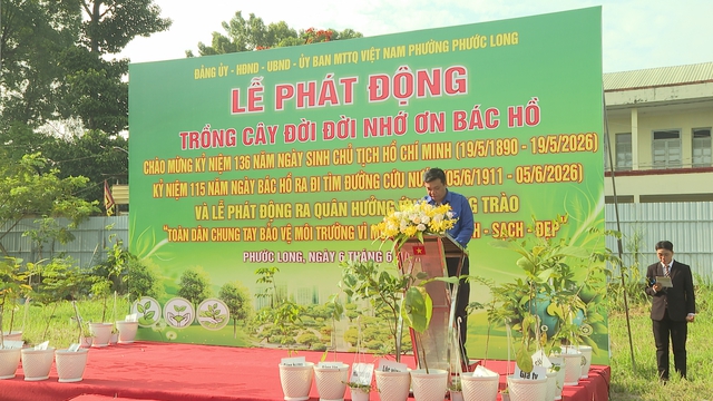 Thời sự trưa HTV ngày 6/6/2026 | Phường Phước Long phát động trồng cây nhớ ơn Bác Hồ - Ảnh 1.