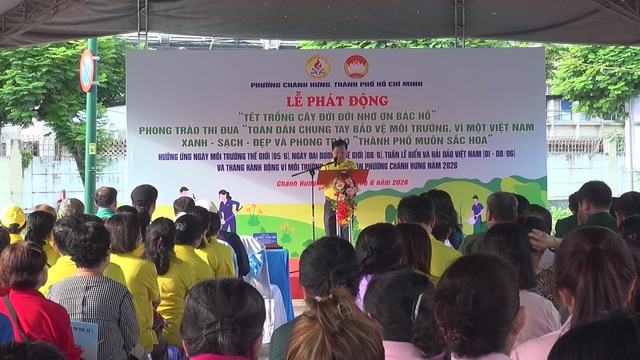 Phường Chánh Hưng phát động Tết trồng cây đời đời nhớ ơn Bác Hồ- Ảnh 1. Phường Chánh Hưng phát động Tết trồng cây đời đời nhớ ơn Bác Hồ- Ảnh 1.