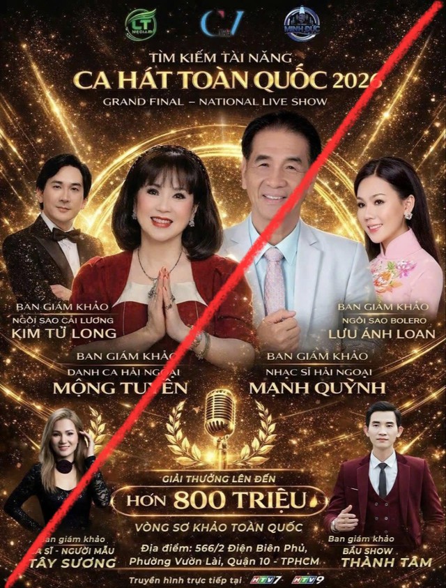 HTV Cảnh báo thông tin giả mạo liên quan đến cuộc thi âm nhạc - Ảnh 1.