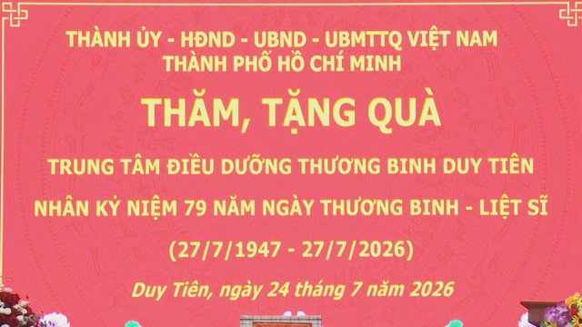 TP. Hồ Chí Minh tri ân thương binh, bệnh binh tại các trung tâm điều dưỡng ở tỉnh Ninh Bình - Ảnh 2.