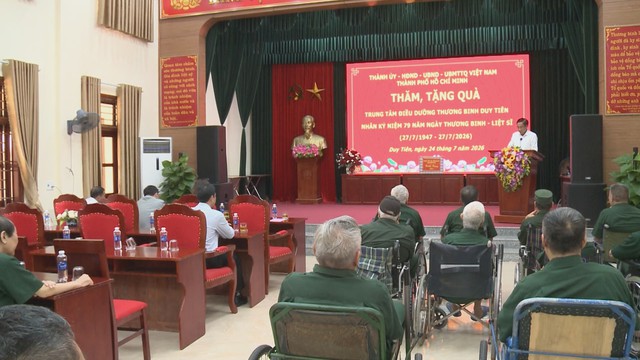 TP. Hồ Chí Minh tri ân thương binh, bệnh binh tại các trung tâm điều dưỡng ở tỉnh Ninh Bình - Ảnh 4.