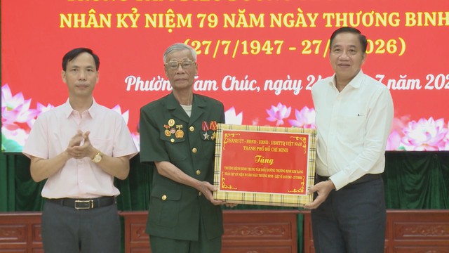 TP. Hồ Chí Minh tri ân thương binh, bệnh binh tại các trung tâm điều dưỡng ở tỉnh Ninh Bình - Ảnh 1.
