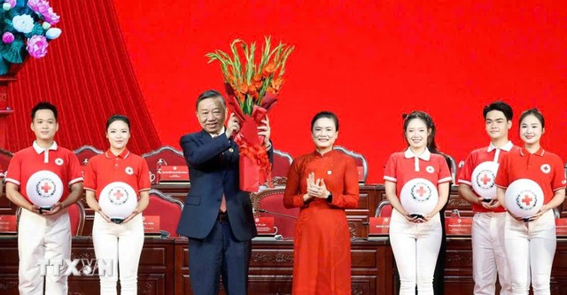 Tổng Bí thư, Chủ tịch nước Tô Lâm giữ cương vị Chủ tịch danh dự Hội chữ thập Đỏ - Ảnh 1.