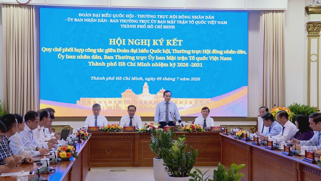 "Đã nói phải làm, đã hứa phải giữ lời" - TP. Hồ Chí Minh ký kết quy chế phối hợp, nâng cao hiệu quả hoạt động của hệ thống chính trị - Ảnh 5.