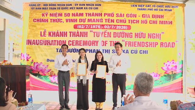 Khánh thành "Tuyến đường Hữu nghị" tại xã Củ Chi - Ảnh 1.