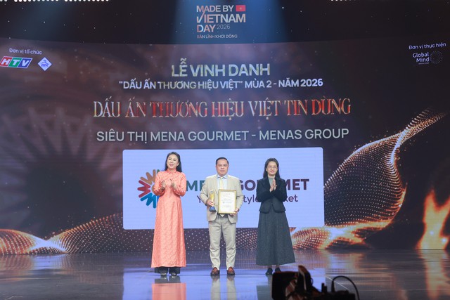 Mena Gourmet được vinh danh "Dấu ấn Thương hiệu Việt Tin dùng" tại Made By Vietnam Day 2026 - Ảnh 1.