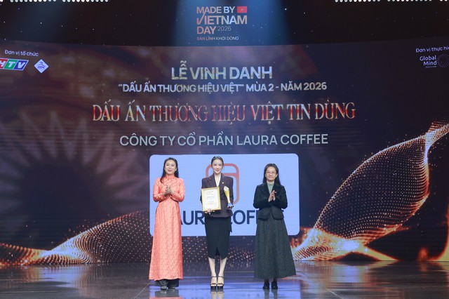 LAURA COFFEE của diễn viên - ca sĩ Nhật Kim Anh được vinh danh "Dấu ấn Thương hiệu Việt tin dùng 2026" - Ảnh 1.