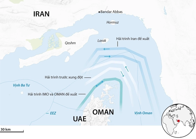 Iran thông báo về thỏa thuận với Oman tại eo biển Hormuz- Ảnh 2.