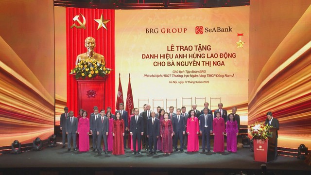 Thời sự HTV ngày 13/9/2026 | Tập đoàn BRG đón nhận danh hiệu anh hùng lao động, huân chương lao động- Ảnh 1.