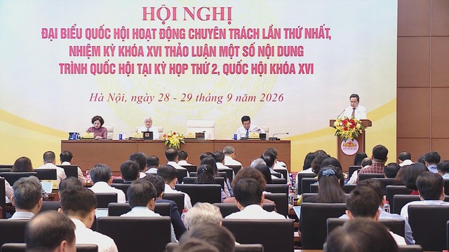 Khai mạc Hội nghị đại biểu Quốc hội hoạt động chuyên trách | Thời sự trưa HTV ngày 28/9/2026 - Ảnh 1.