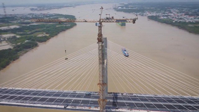 Cầu Phước Khánh sẵn sàng thông xe kết nối miền Đông và miền Tây Nam Bộ - Ảnh 1.