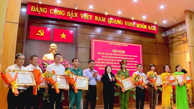Đảng ủy phường Tam Bình: Bộ máy tinh gọn, hoạt động hiệu quả từ thực hiện Nghị quyết 18 - Ảnh 3.