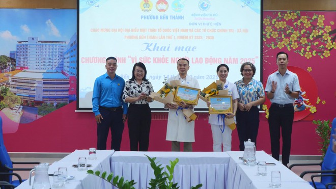 Phường Bến Thành khai mạc chương trình "Vì sức khỏe người lao động" năm 2025 - Ảnh 3.