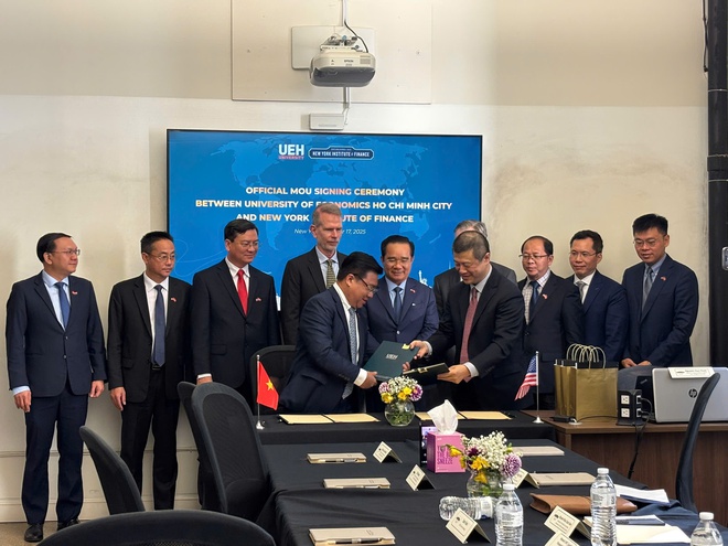 Đại học Kinh tế TP. Hồ Chí Minh và Viện Tài chính New York hợp tác đào tạo nhân lực cho Trung tâm Tài chính Quốc tế - Ảnh 1.