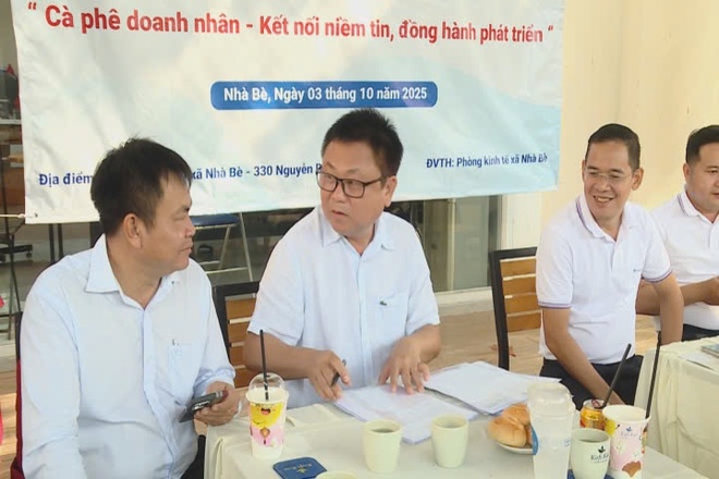 "Cà phê sáng" để thấu hiểu, đồng hành giữa chính quyền và doanh nghiệp xã Nhà Bè - Ảnh 2.