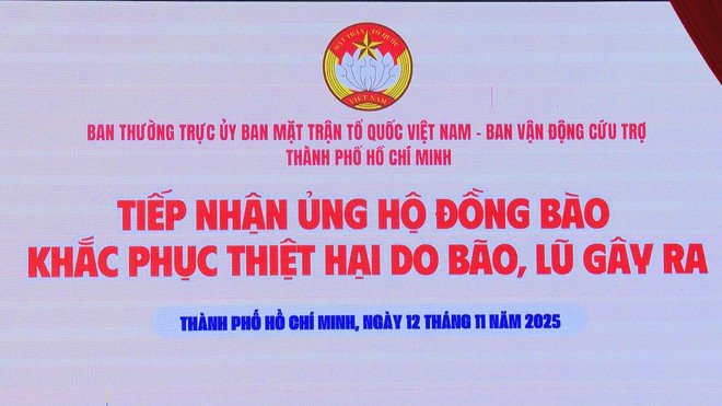 TP. Hồ Chí Minh: Hơn 224 tỉ đồng ủng hộ đồng bào bị thiệt hại do bão, lũ - Ảnh 1.
