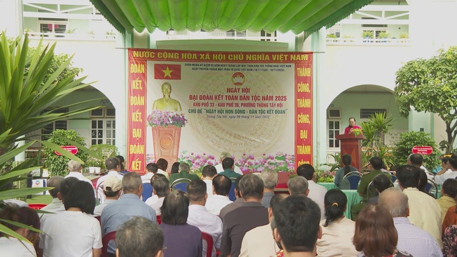 Phường Thông Tây Hội tổ chức Ngày hội Đại đoàn kết toàn dân tộc - Ảnh 1.