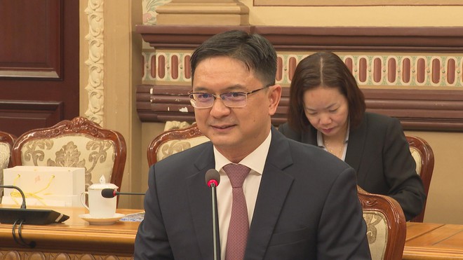 Phó Chủ tịch Ủy ban Nhân dân TP. Hồ Chí Minh Nguyễn Mạnh Cường tiếp Đoàn Đại biểu TP. Fukuoka, Nhật Bản - Ảnh 2.