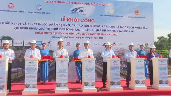 TP. Hồ Chí Minh khởi công 02 gói thầu còn lại thuộc Dự án Rạch Xuyên Tâm - Ảnh 1.