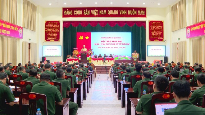 Hội thảo khoa học kỷ niệm 80 năm truyền thống Lực lượng Vũ trang Quân khu 7- Ảnh 1.