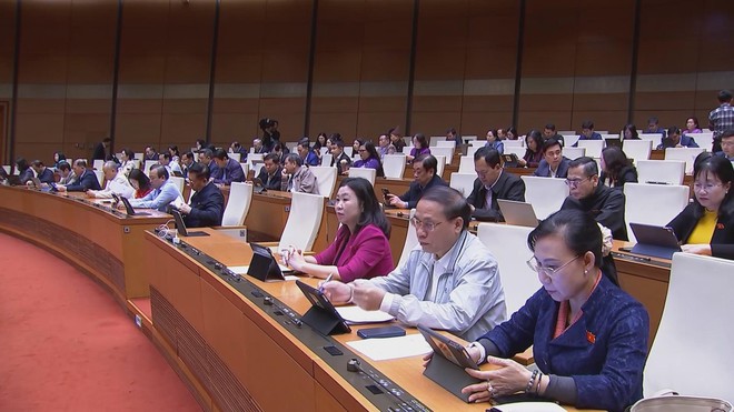 Quốc hội nghe Tờ trình dự thảo Nghị quyết về cơ chế, chính sách đặc thù trong hội nhập quốc tế - Ảnh 2.